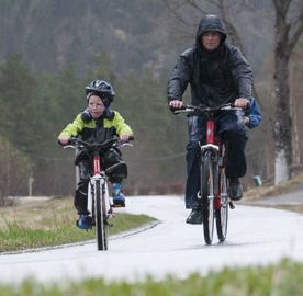 Regn men full av motivasjon.