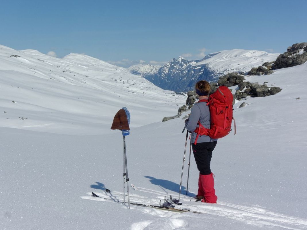 På Vakkerdalsbandet. Vi ser nedover mot Litjdalen